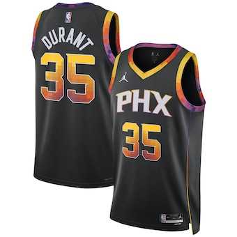Men%27s Phoenix Suns #35 Kevin Durant Black 2022-23 Statement Edition Stitched Jersey Dzhi